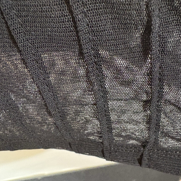 Y2K Mesh Top The Limited Fairy Grunge Large Black Witchy Goth Sheer Vintage - Picture 11 of 14